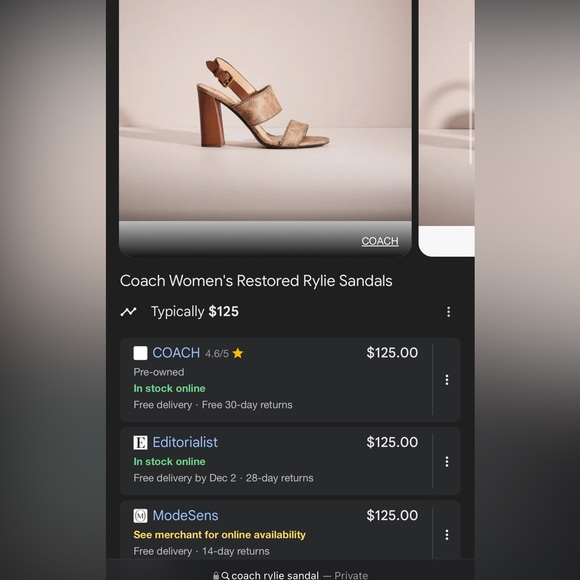 Coach Rylie heeled sandals - Picture 7 of 7